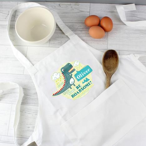 Personalised Dinosaur Childrens Apron Extra Image 1